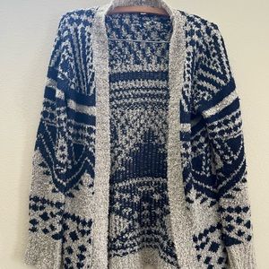 Pink Rose Cardigan Sweater